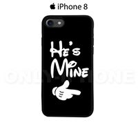 Coque iPhone 8 He's Mine Noir