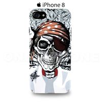Coque iPhone 8 pirate Blanc