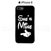 Coque iPhone 8 She's Mine Noir