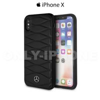 Coque cuir Mercedes Benz pour iPhone X Noir