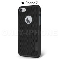 Coque iPhone 7 noire à grille de dissipation de chaleur LOOPEE