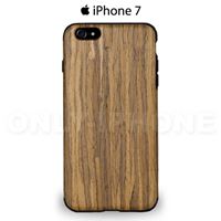 Coque iphone 7 bois noyer foncé