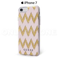 Coque iPhone 7 GUESS chevrons semi rigide