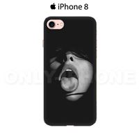 Coque iPhone 8 Langue Noir