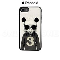 Coque iPhone 8 Panda Lunettes de Soleil Noir