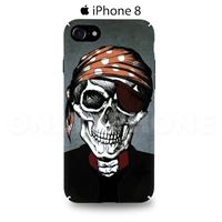 Coque iPhone 8 pirate Blanc