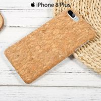 Coque iPhone 8 Plus liège Marron