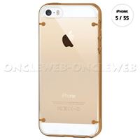 Coque transparente gold plexi