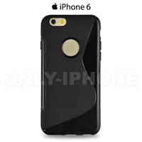 Coque S-Style Silicone iPhone 6S Noir