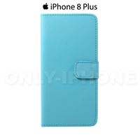 Etui de protection en cuir pour iPhone 8 Plus Noir