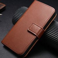 etui iphone 5 portefeuille marron