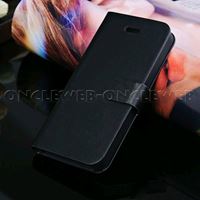 Étui iPhone 5c portefeuille chevalet noir brossé