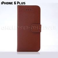 Étui 6 Plus chevalet grainé rouge