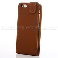 Etui facon Nubuck marron foncé