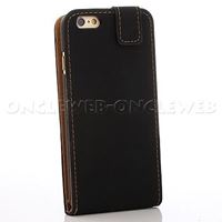 Etui facon Nubuck marron foncé