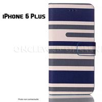 Étui 6 Plus original stripes bleu