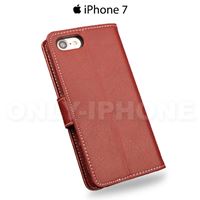 etui iphone 7 effet grainé rouge arriere back