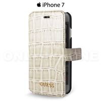 étui iPhone 7 Guess croco beige