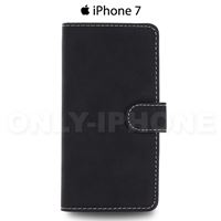 Étui iPhone 7 portefeuille slim soft noir