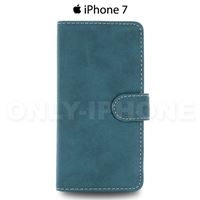 Étui iPhone 7 portefeuille slim soft noir