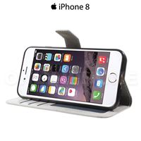 Etui iPhone 8 portefeuille Noir