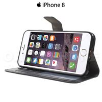 Etui iPhone 8 portefeuille Noir