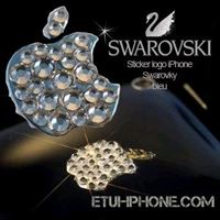 sticker swarovsky bleu iphone