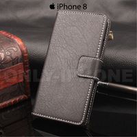 Pochette iPhone 8 cuir Noir